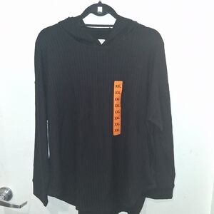 Chaser Black Hi Lo Pullover Hoodie